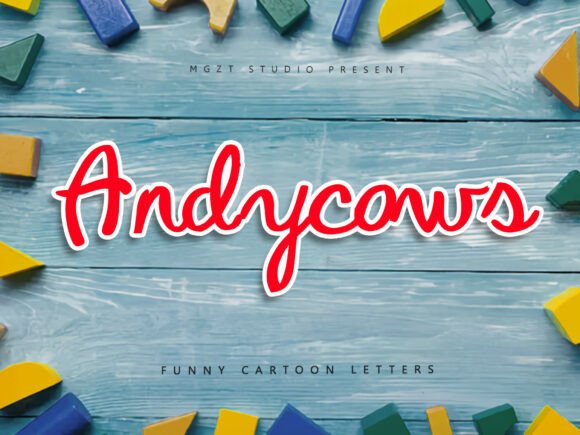 Andycows Font: A Playful Typeface for Editorial Design