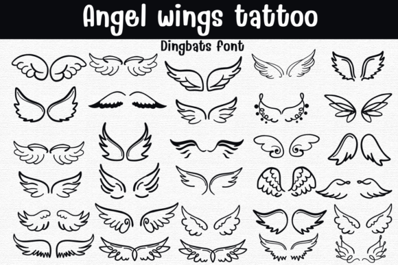 Angel Wings Tattoo Font: A Designer’s Take on Elegance and Creativity