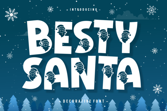 Besty Santa: A Festive Decorative Font for Makers