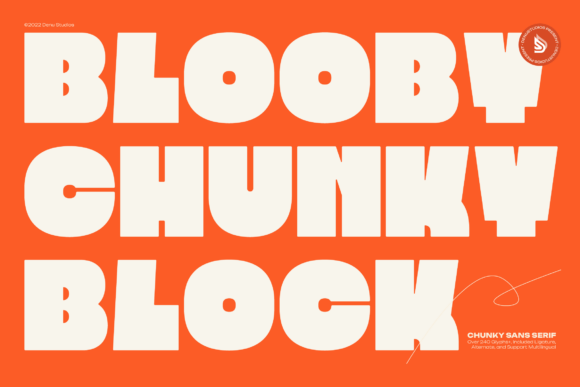 Blooby Chunky Block: A Font That Adds Flair to Editorial Design
