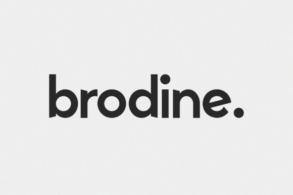 Brodine Typeface: Modern Sans Serif for Digital Branding