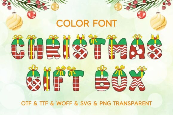 Christmas Gift Box Typeface: Elevating Festive Campaigns with a Premium Font