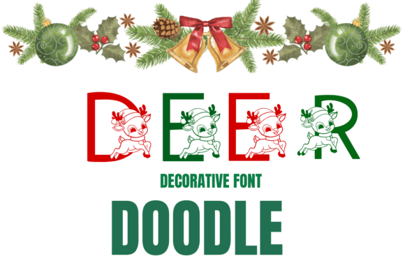 Deer Doodle Font: A Playful Typeface for Festive and Handmade Creations