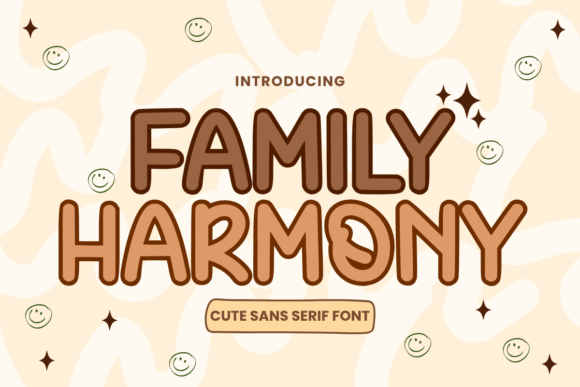Family Harmony: A Playful Sans Serif Font for Digital Design