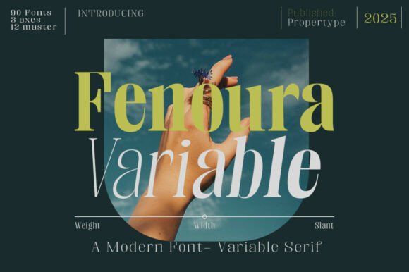 Fenoura Variable: A Luxurious Serif Typeface for Digital Design