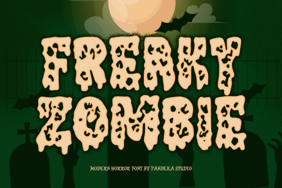 Freaky Zombie: A Playful Display Font for Halloween-Themed Editorial Projects