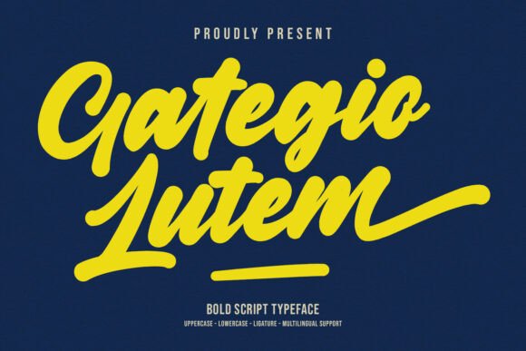 Gategio Lutem Font Review: A Bold Script for Campaign Headlines and Branding
