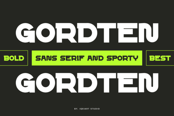 Gordten: A Bold Typeface for Digital Marketing Impact
