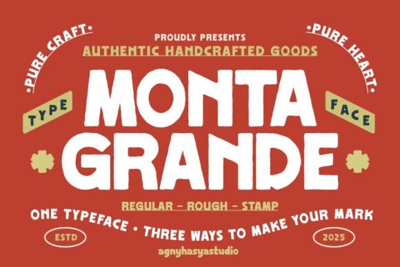 Monta Grande Font: A Bold, Handcrafted Choice for Your Brand