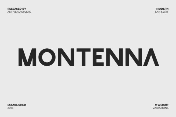 Montenna Regular: A Versatile Sans Serif Typeface for Modern Branding