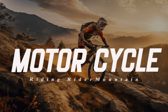 Motor Cycle Font: A Bold Typeface for Digital Design