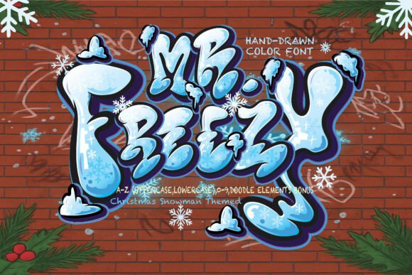 Mr.Freezy: A Festive Typeface for Digital Branding