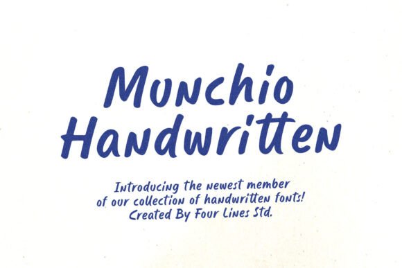 Munchio: A Script Font with Heart and Versatility