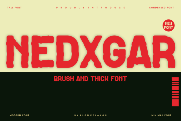 Nedxgar: A Serif Font with Bold Elegance for Editorial Design