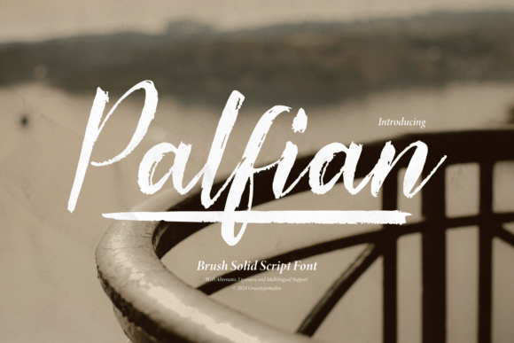Palfian Font: A Bold Brush Script for Creative Makers