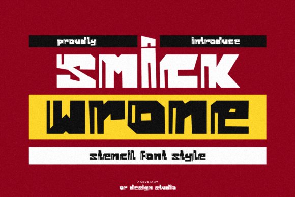 Smick Wrone Review: A Decorative Font with Bold Character