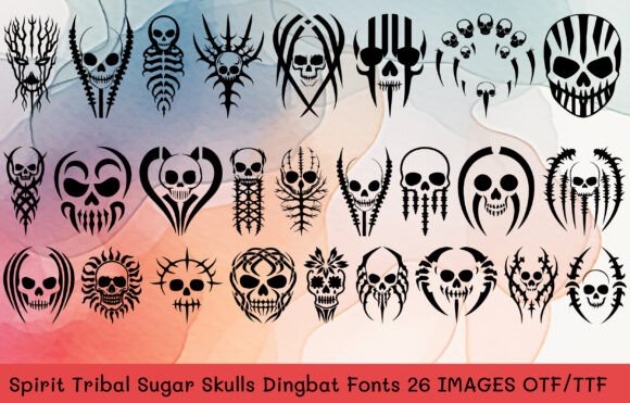 Spirit Tribal Sugar Skulls: A Unique Typeface for Creative Branding
