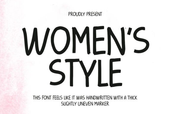 Womens Style Font: A Playful Script for Craft Creators