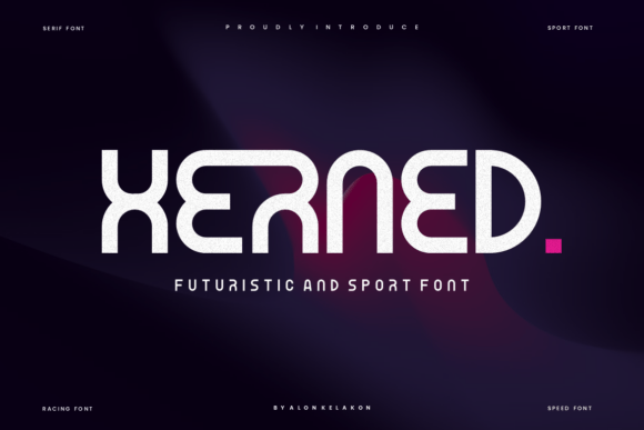 Xerned Font: A Bold Typeface for Creative Makers
